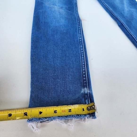 OLD NAVY Maternity Rollover Panel Blue  Skinny Jeans Pants Stretch Size 10 L - Picture 3 of 10